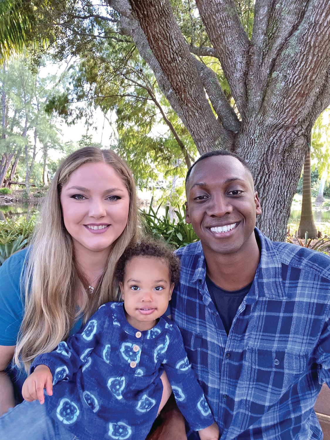 Jerome and Aspen Jackson with their child.
